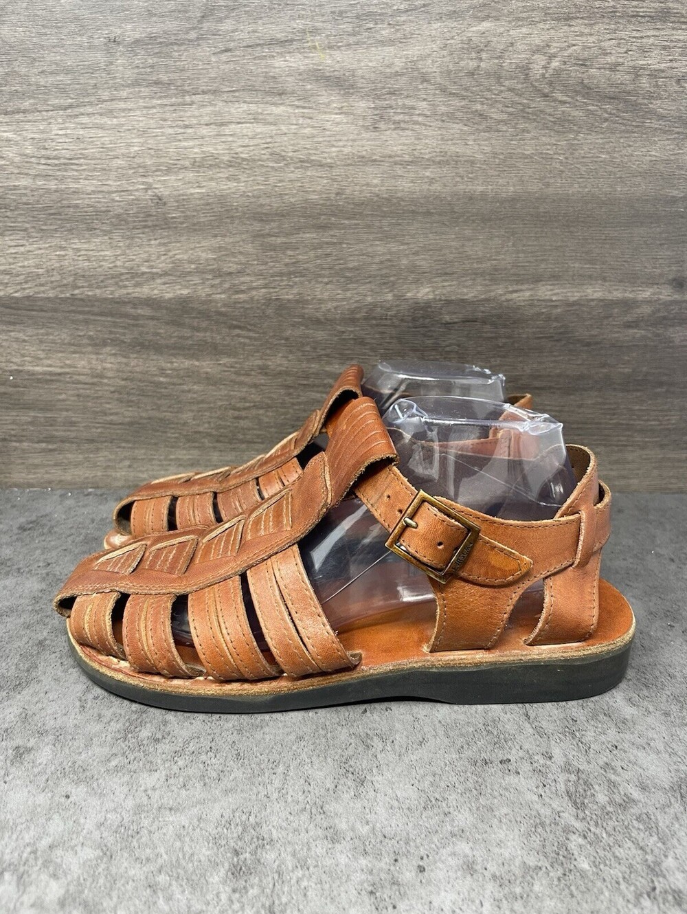 Jerusalem Sandals Mens Size 8 Womens 10 EU 41 Brown Leather Fisherman Sandals